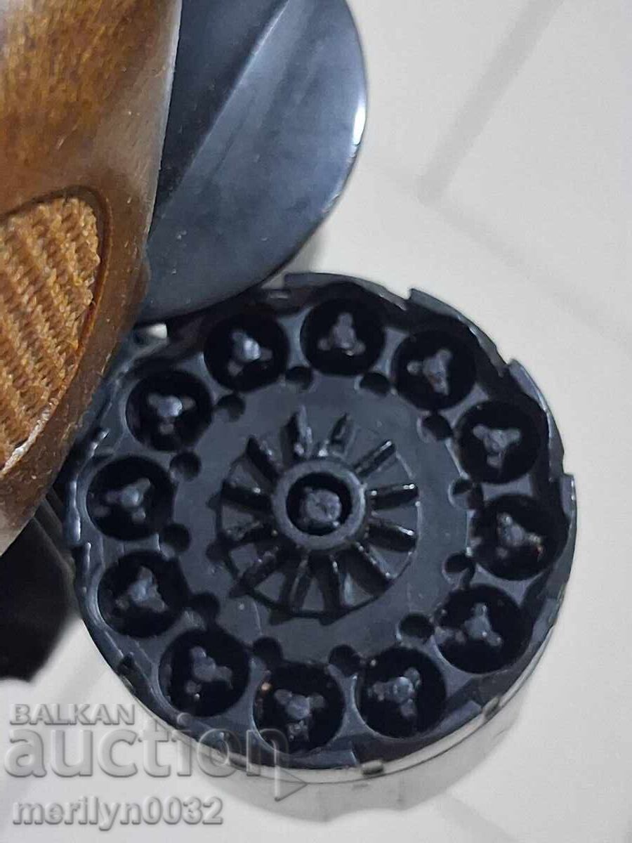 Revolver jucărie pentru copii, pistol cu capse, pistol funcțional - 6