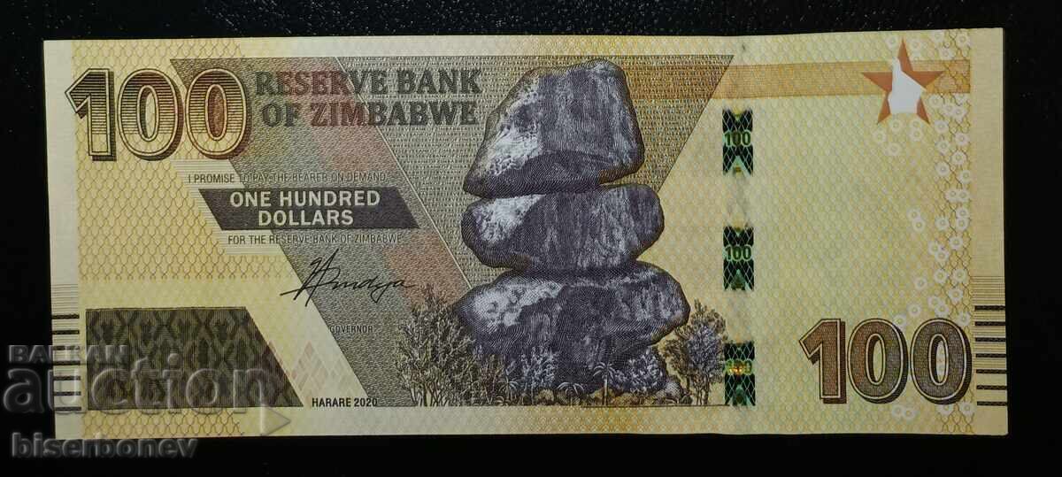 Zimbabwe, 100 dolari 2020, UNC