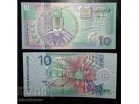 Суринам , 10 гулдена 2000 г, UNC -1