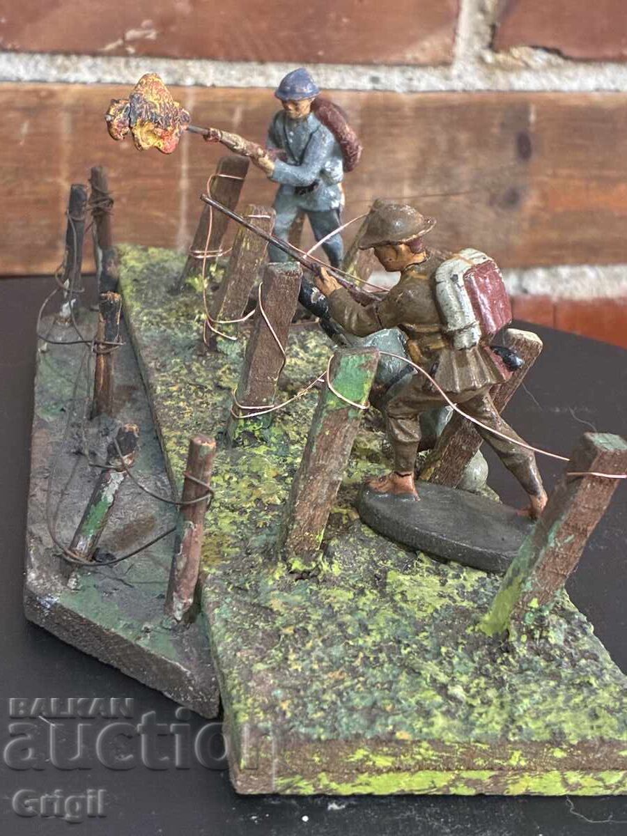 Livrarea Figurine soldați vechi .diorama.Elastolin, Lineol Livrarea Figurine soldați vechi .diorama.Elastolin, Lineol