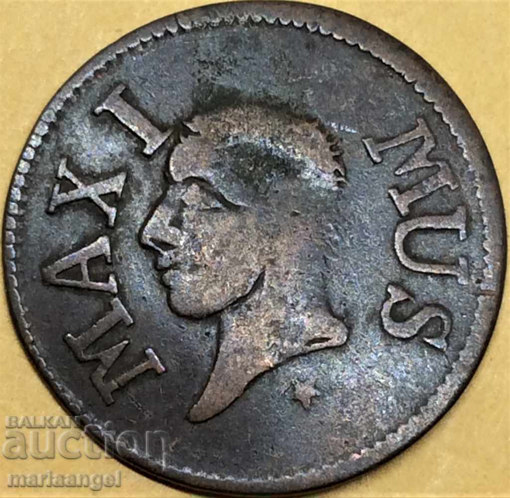 France 1827 1 liard Maximus 22mm with price € 8.98 | 17.56 BGN