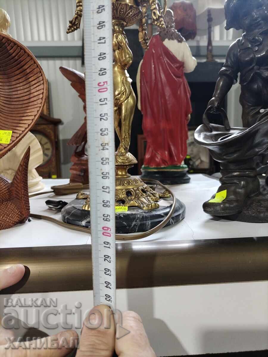 LAMPĂ BAROCĂ VECHE DIN BRONZ - 5