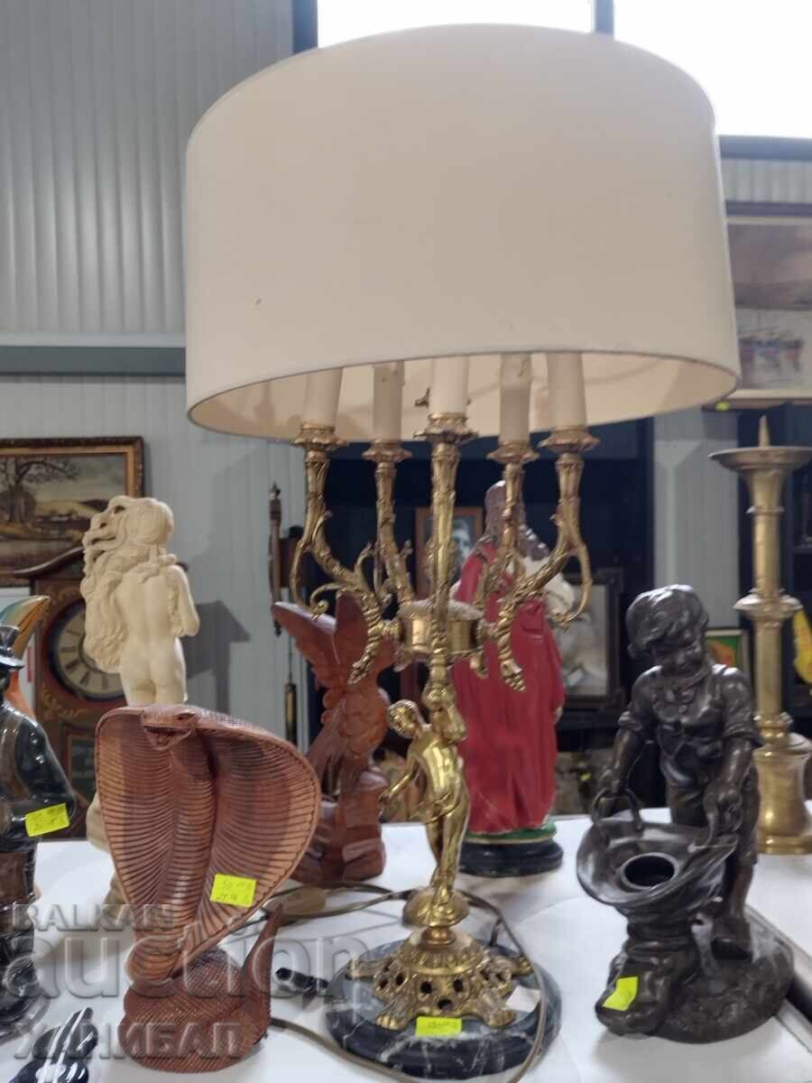 LAMPĂ BAROCĂ VECHE DIN BRONZ