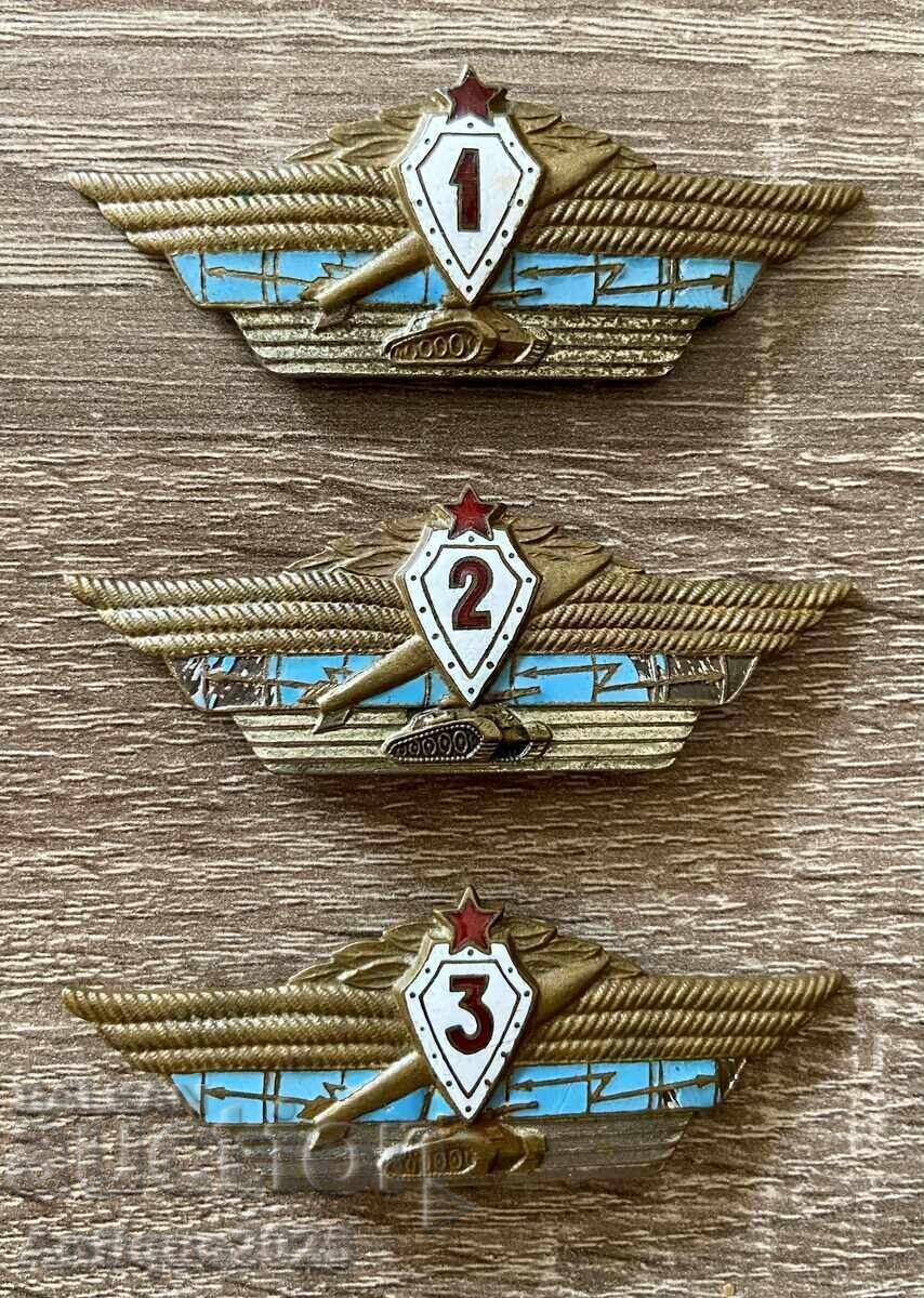 Set de ecusoane militare vintage „Clasa Tancuri”