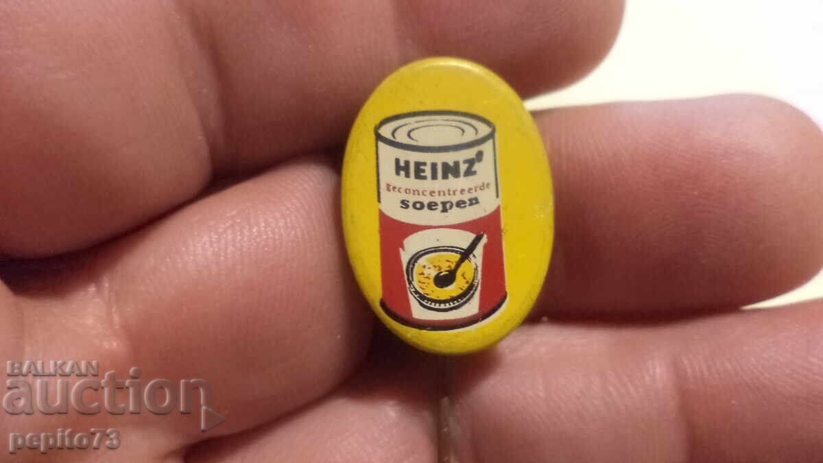 Insigna publicitară, HEINZ, marcă supă concentrată