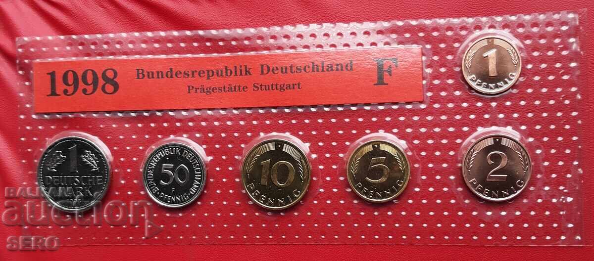 Γερμανία-ΣΕΤ 1998 F-Στουτγκάρδη από 6 νομίσματα