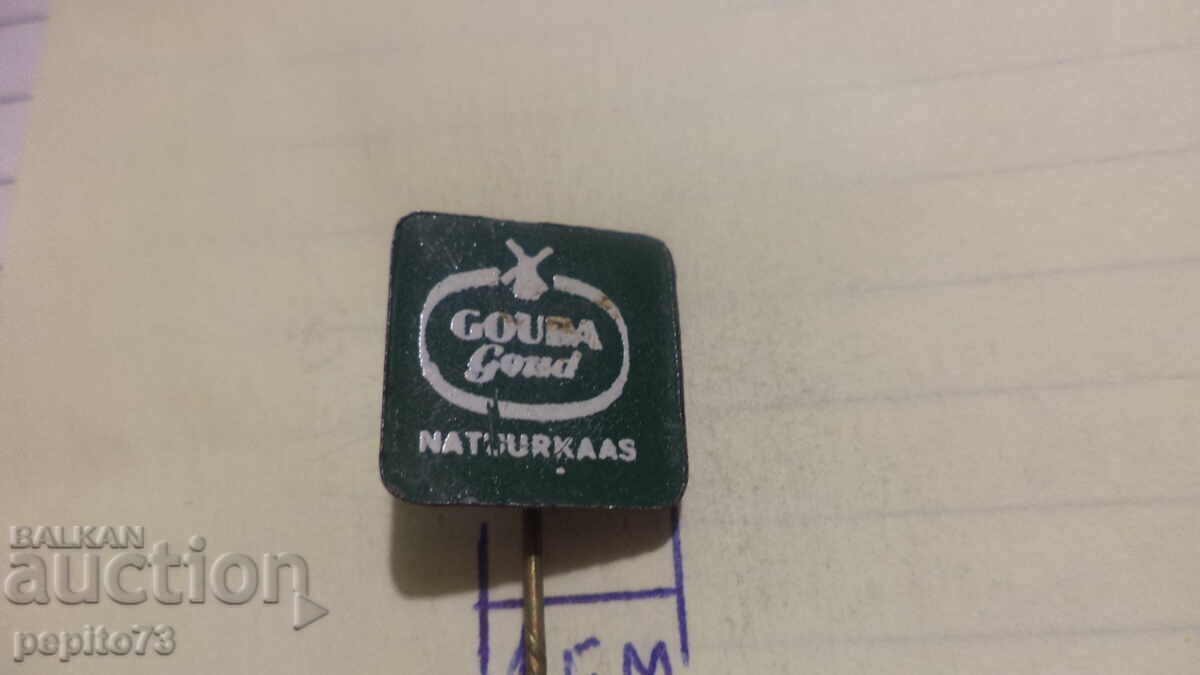 значка рекламна ,Gouda Goud, марка натурално сирене с цена € 2.00 | 3.91 лв.