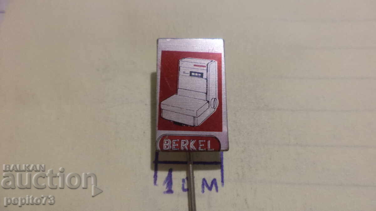 Advertising badge, Berkel, brand of kitchen equipment with price € 1.00 | 1.96 BGN