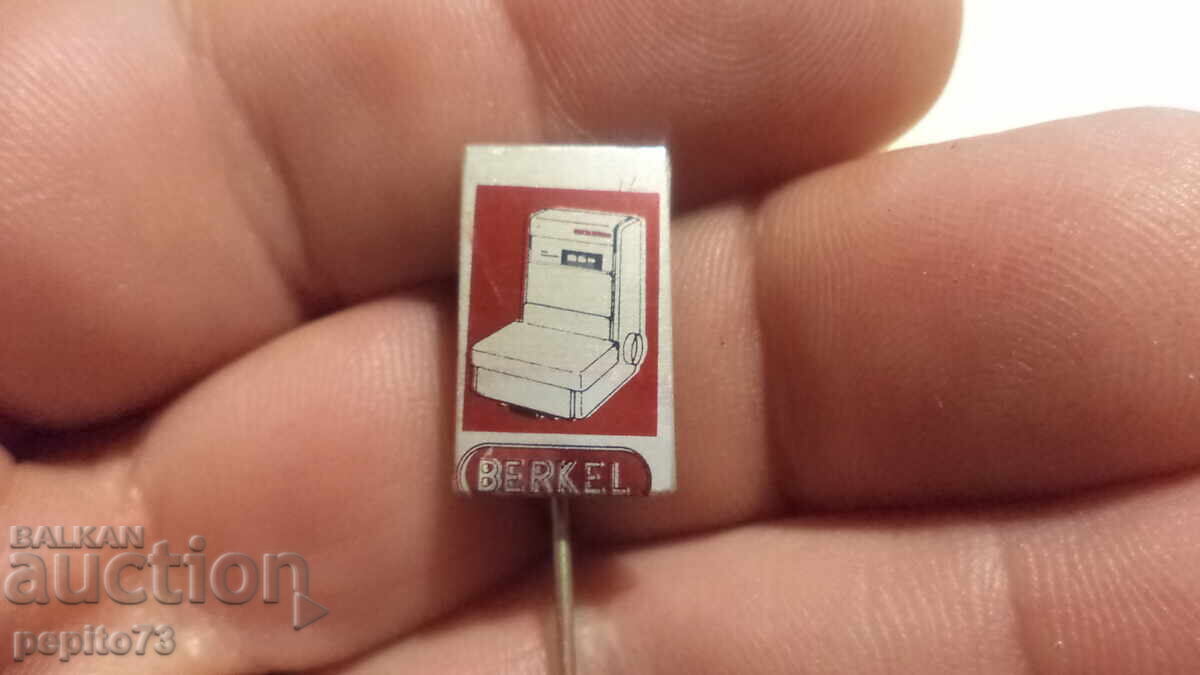 Advertising badge, Berkel, brand of kitchen equipment