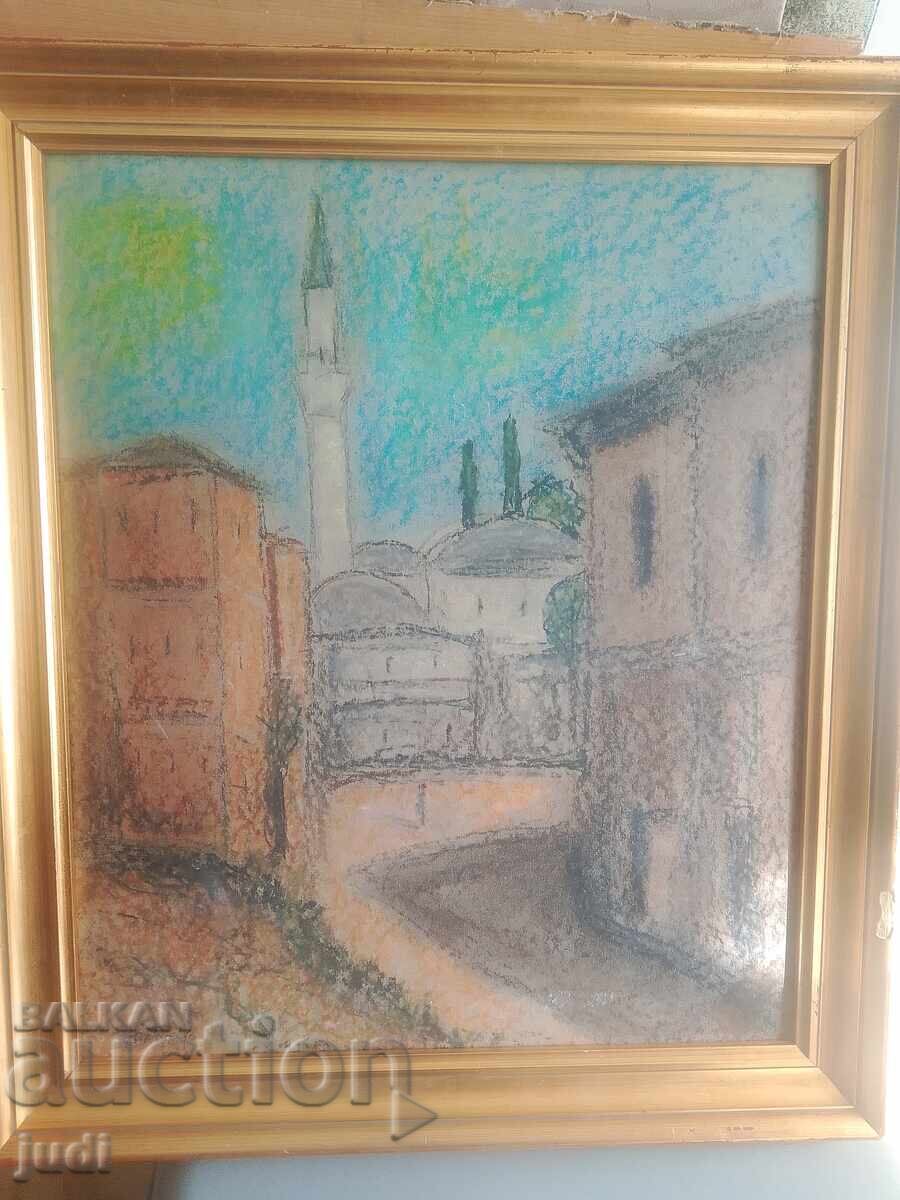 Pictură de Nicolae Tanev, tehnică mixtă