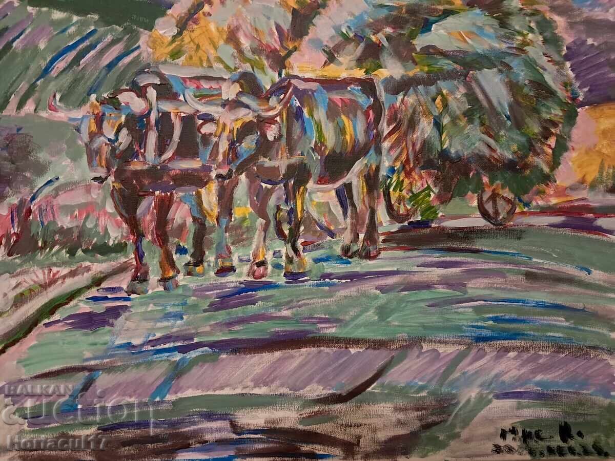 Аукцион Картина "Новите волове"