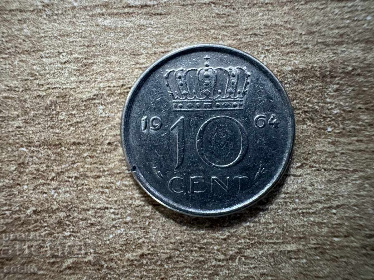 Olanda - 10 cenți (1964)