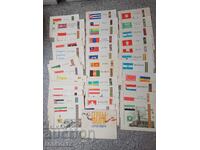 64 τεμάχια εμβλήματα και σημαίες 1957