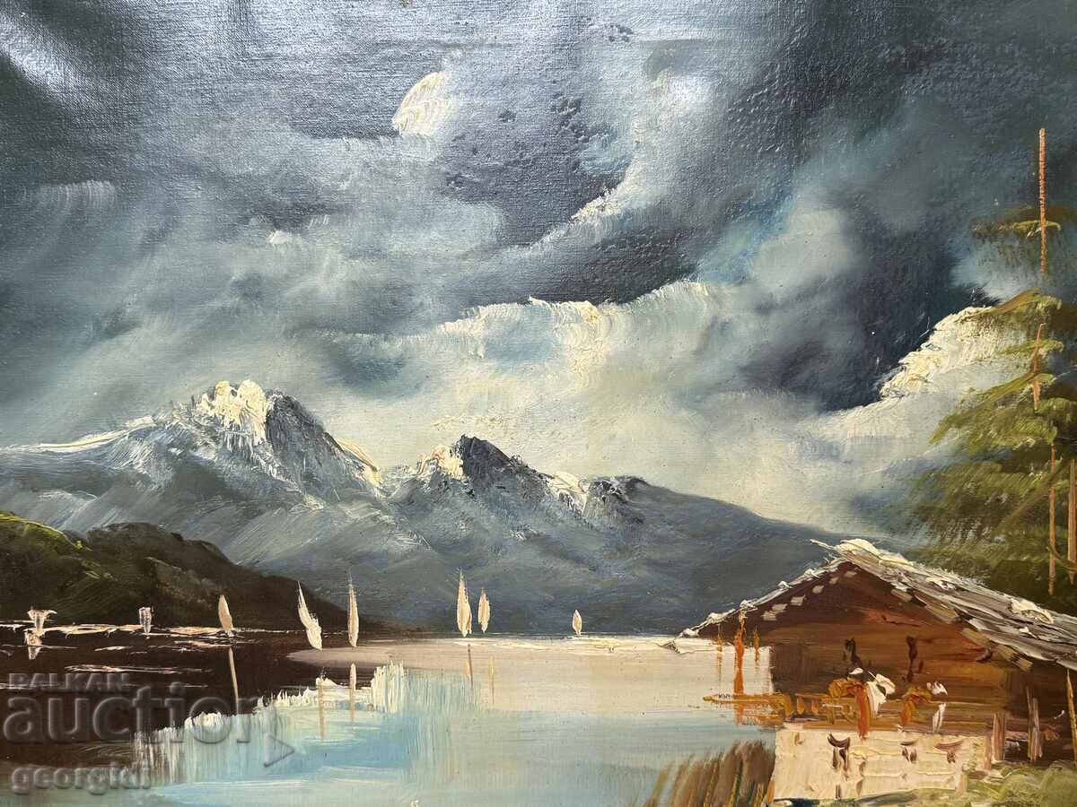 Tablou în ulei - peisaj alpin. №7883 - 5