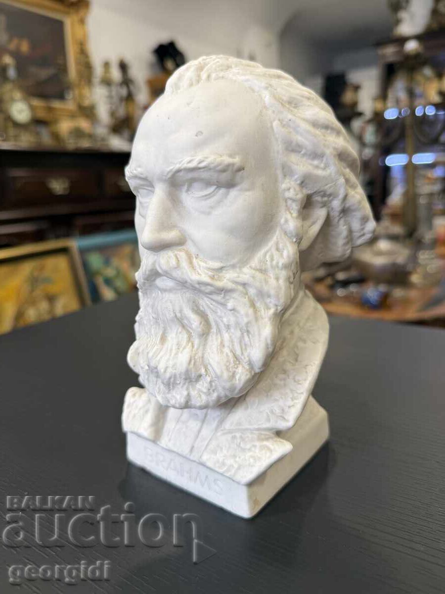 Bust al marelui compozitor și pianist Brahms - GOEBEL №7885 - 7