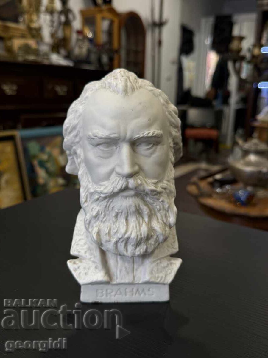 Bust al marelui compozitor și pianist Brahms - GOEBEL №7885