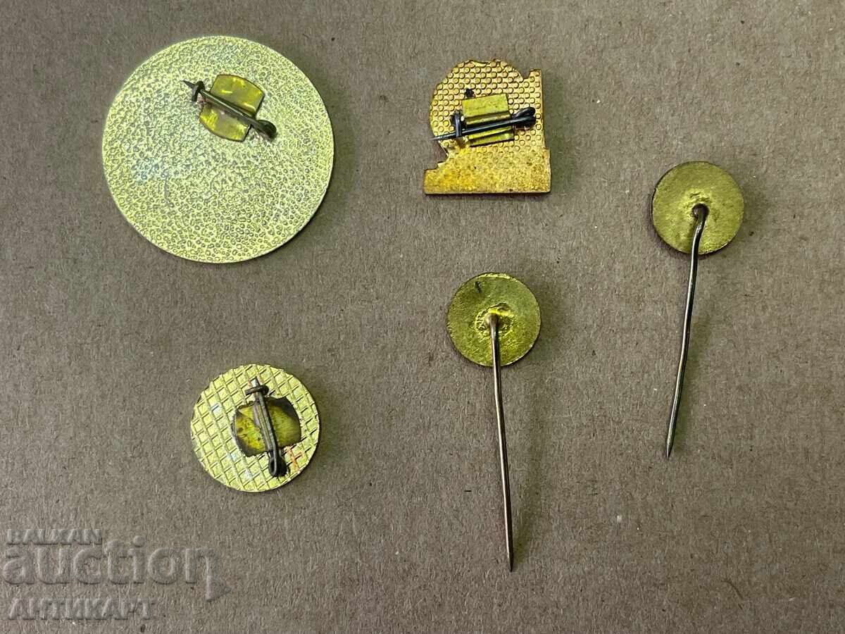 5 pcs. Bulgarian Communist Badges Maritsa East Energetics with price € 4.00 | 7.82 BGN