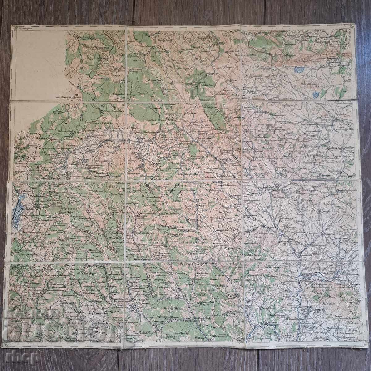 Very old military map Trun Radomir Very old military map Trun Radomir