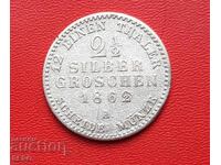 Γερμανία-Πρωσία-2,5 ασημένια γρόσια 1862 Α-Βερολίνο