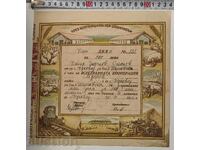 1950 ACȚIUNE VECHE ACȚIUNI DOCUMENT PARTE OBLIGAȚIUNE