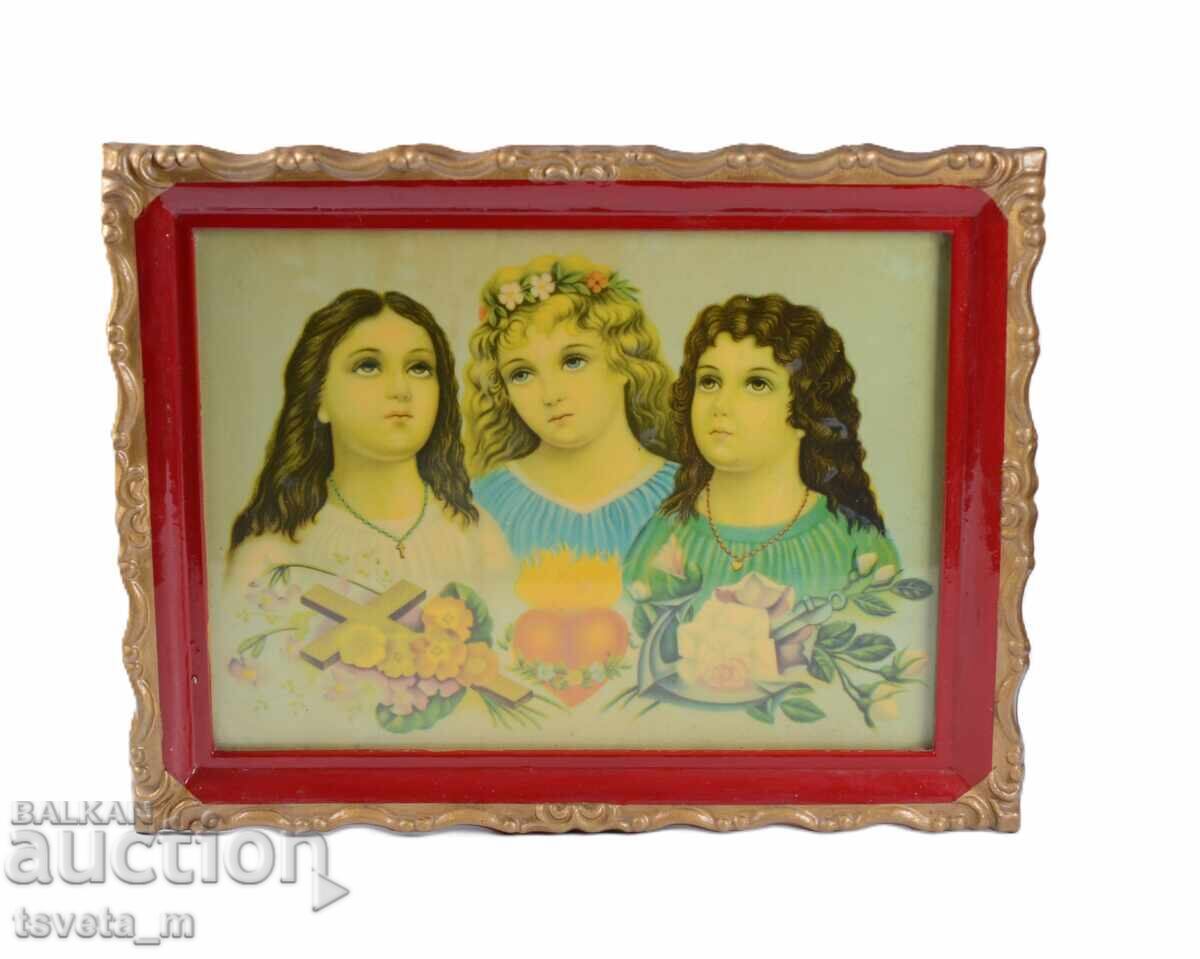 Παλαιό Πίνακας Πίστη, Ελπίδα και Αγάπη - Βασίλειο της Βουλγαρίας με τιμή € 5.00 | 9.78 BGN