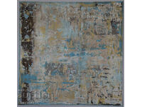 Abstract painting, acrylic 50x50 cm, stylish modern decor