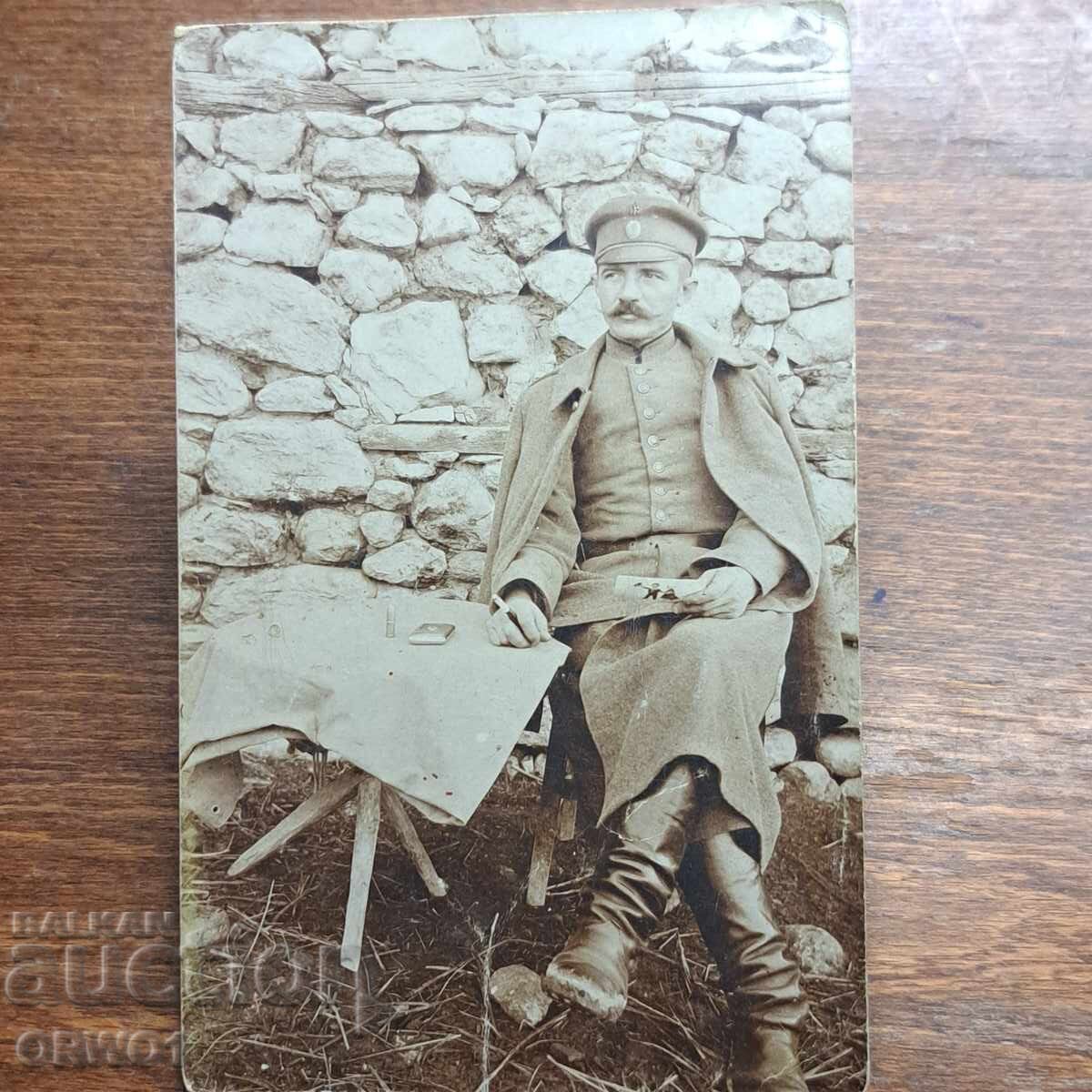 Ofițer 1918 Primul Război Mondial Regatul Bulgariei Ofițer 1918 Primul Război Mondial Regatul Bulgariei