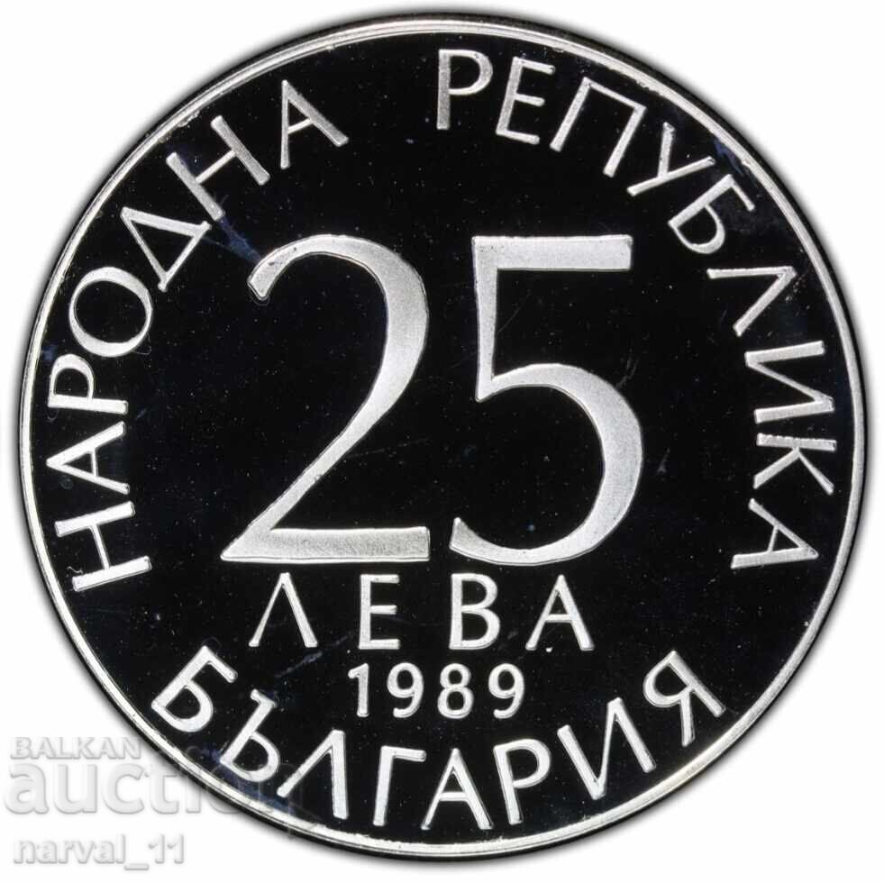 Livrarea 25 Leva 1989 PR 69 DCAM - Fotbaliști - Top grad