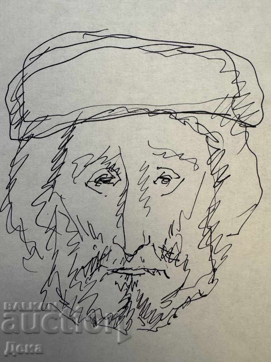 Moni Alajem drawing with price € 0.01 | 0.02 BGN