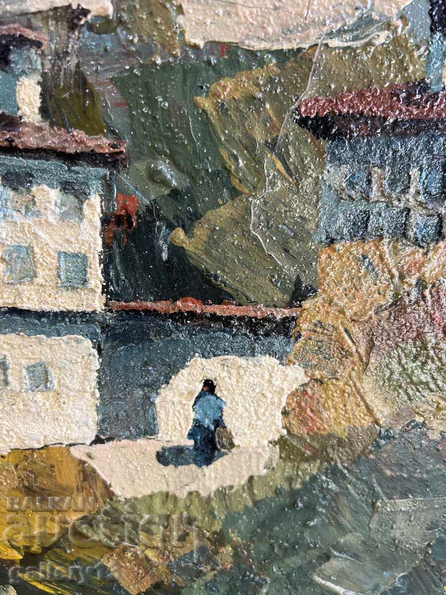 Auction Peter Nikolov Painting Melnik 49/49 cm Auction Peter Nikolov Painting Melnik 49/49 cm