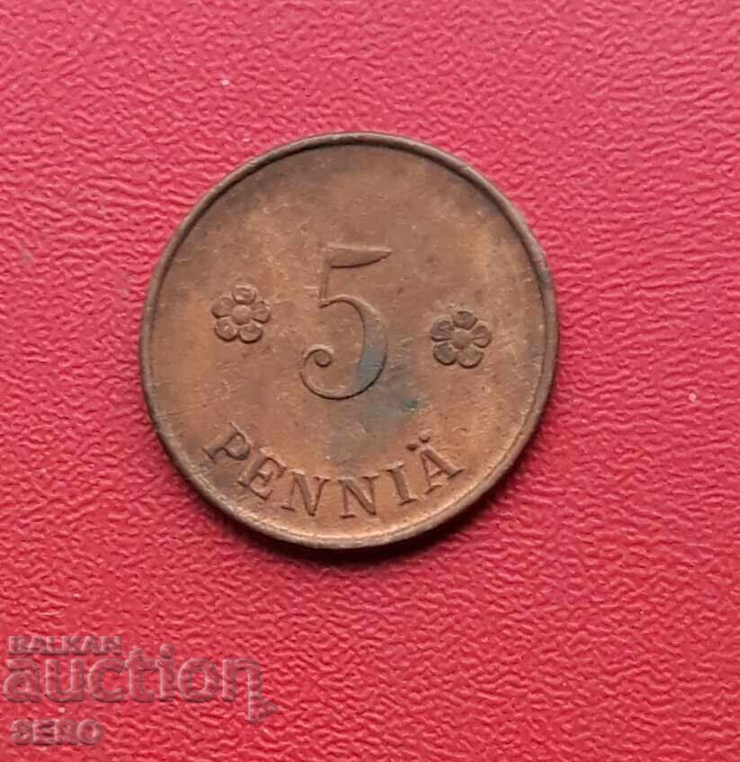 Finlanda - 5 pence 1922