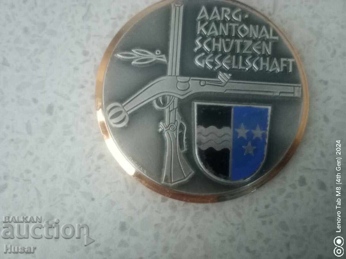 Plachetă elvețiană pentru societate de tir