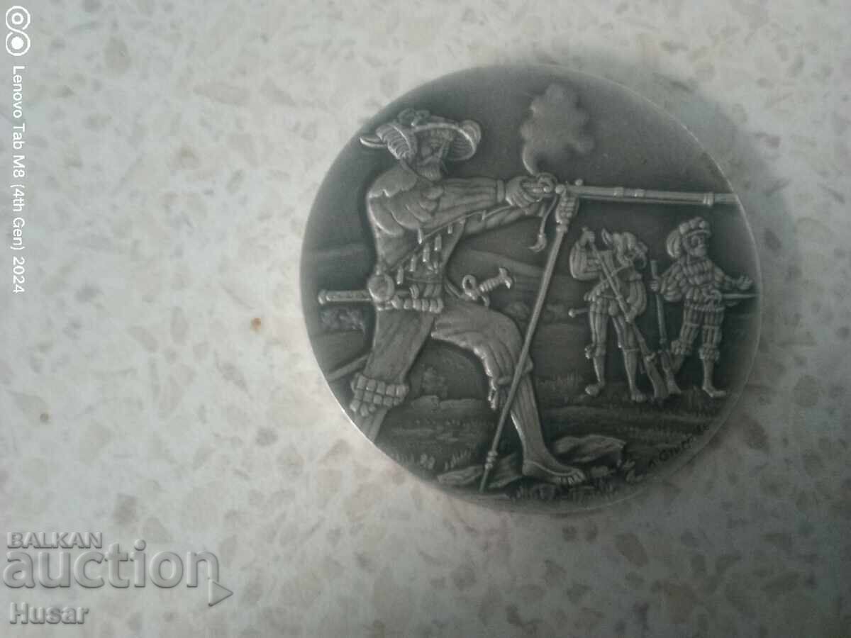 Plachetă elvețiană concurs de tir 1986