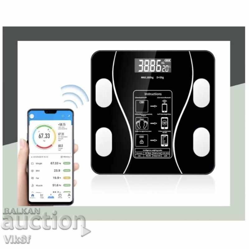 Έξυπνη ζυγαριά σώματος, έξυπνη εφαρμογή, 19 παράμετροι