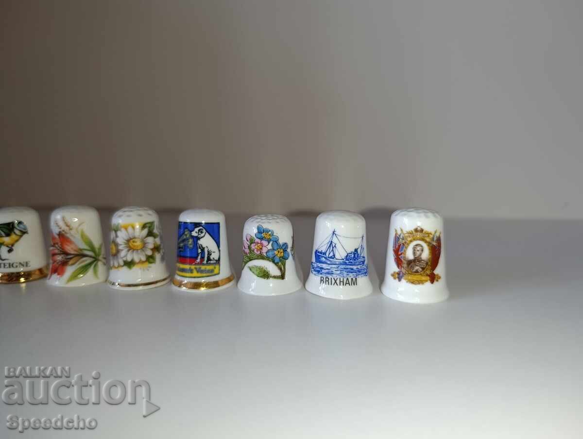 Livrarea Lot de degetare englezești din porțelan de os