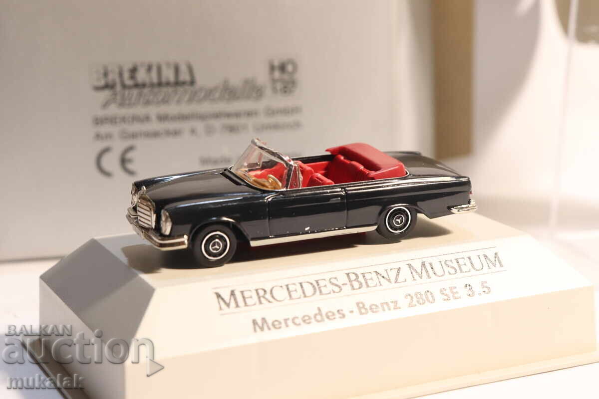 Livrarea BREKINA H0 1/87 MERCEDES BENZ 280 SE MODEL MAȘINĂ