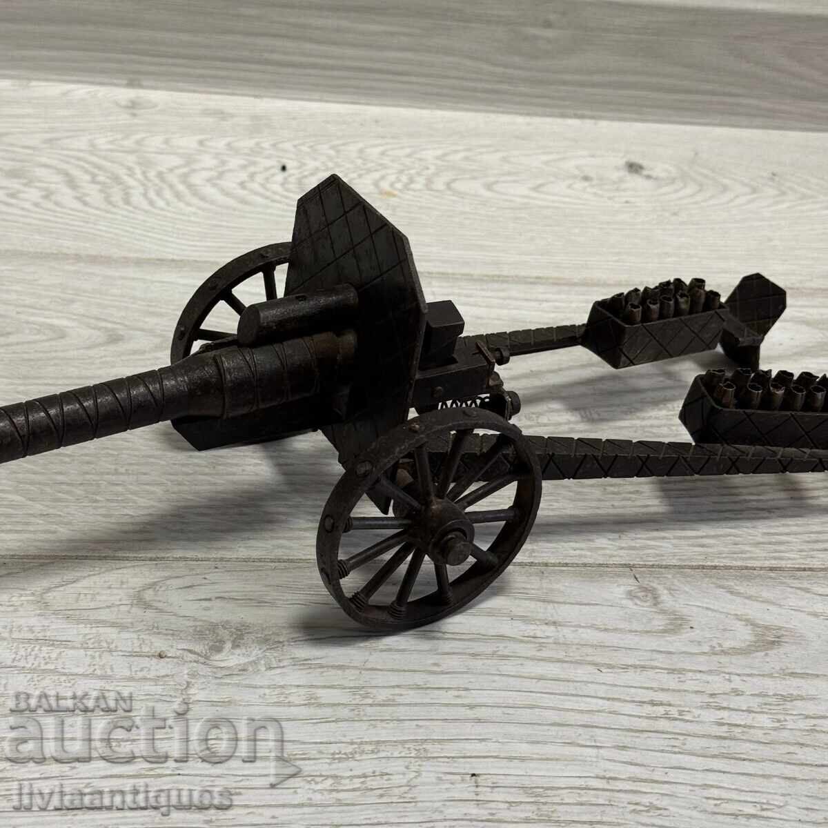 Decorative metal model of an artillery gun with price € 100.00 | 195.58 BGN Decorative metal model of an artillery gun with price € 100.00 | 195.58 BGN