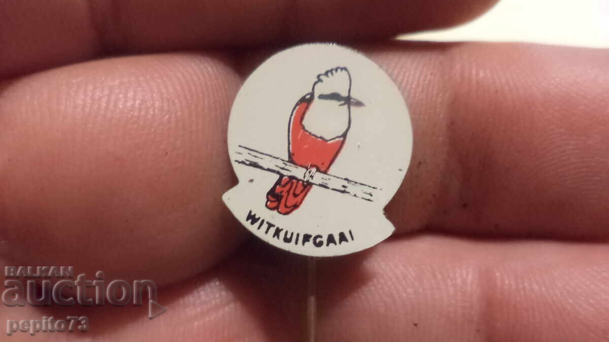 Advertising badge, Witrufgaal, jay