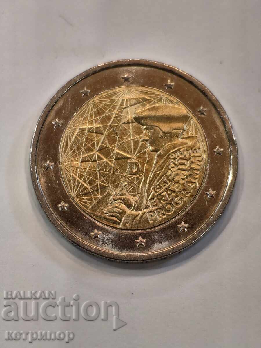 2 Евро Германия 2022 г биметална
