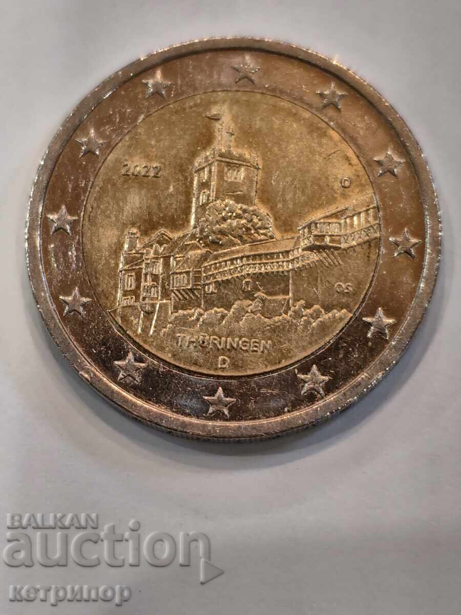 2 Euro Germania 2022 bimetalică