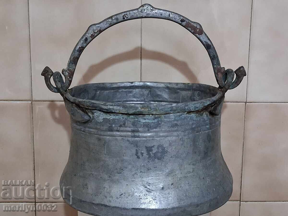 Cazan, ibric, cazan de cupru, vas de cupru, recipient de cupru 2.5 litri