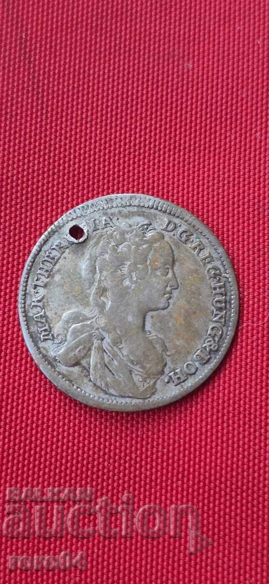 TALER DE ARGINT - MARIA TEREZA - 1744 cu preț € 8.99 | 17.58 BGN TALER DE ARGINT - MARIA TEREZA - 1744 cu preț € 8.99 | 17.58 BGN