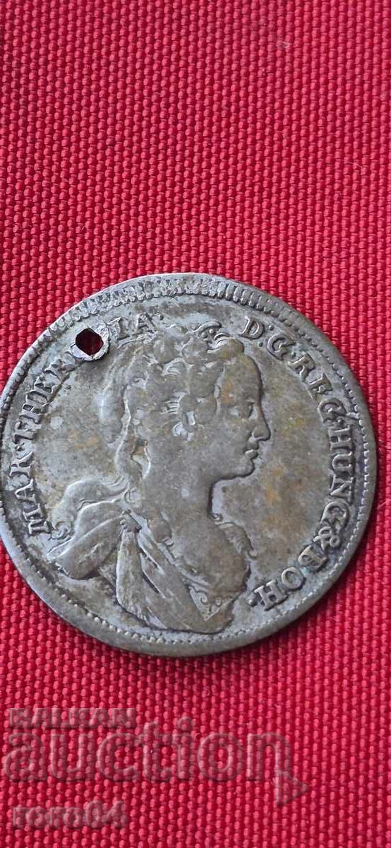 Licitație TALER DE ARGINT - MARIA TEREZA - 1744 Licitație TALER DE ARGINT - MARIA TEREZA - 1744