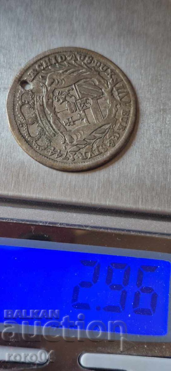 TALER DE ARGINT - MARIA TEREZA - 1744 - 7 TALER DE ARGINT - MARIA TEREZA - 1744 - 7