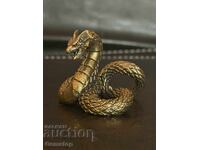 ΒΖΤ! 60γρ στυλιζαρισμένο χάλκινο ειδώλιο ωκεάνιου δράκου από 1στ!