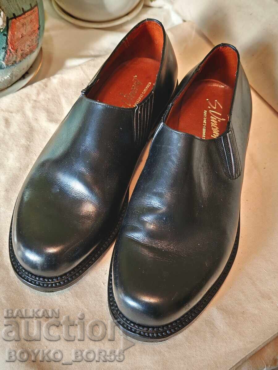 New Spanish Men's Shoes Genuine Leather and Leather Sole Size 44