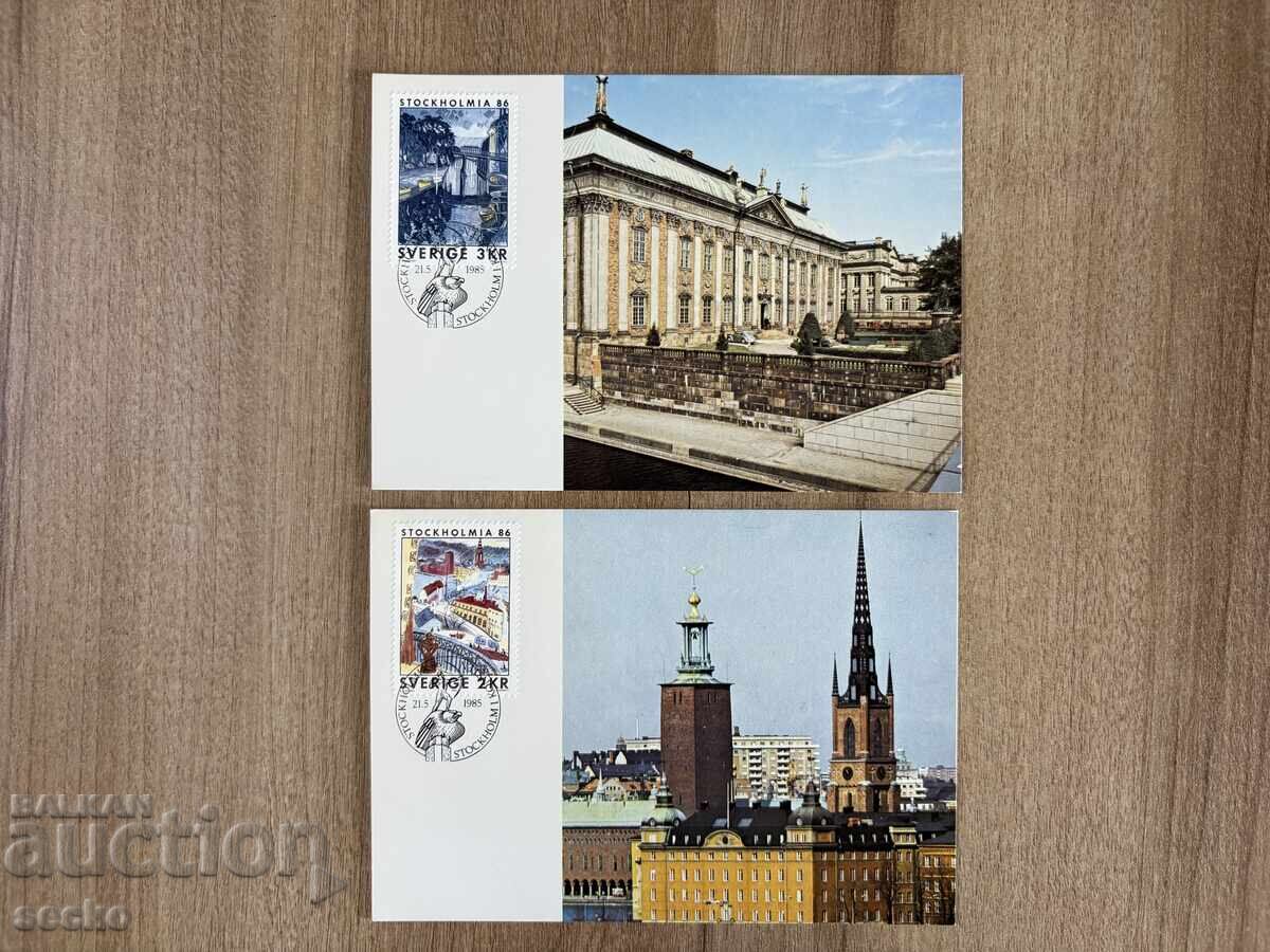 Suedia - Cărți maximum - Stockholm 86 (1985)