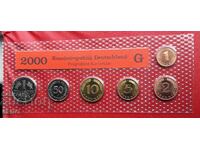 Γερμανία-ΣΕΤ 2000 G-Καρλσρούη από 6 νομίσματα