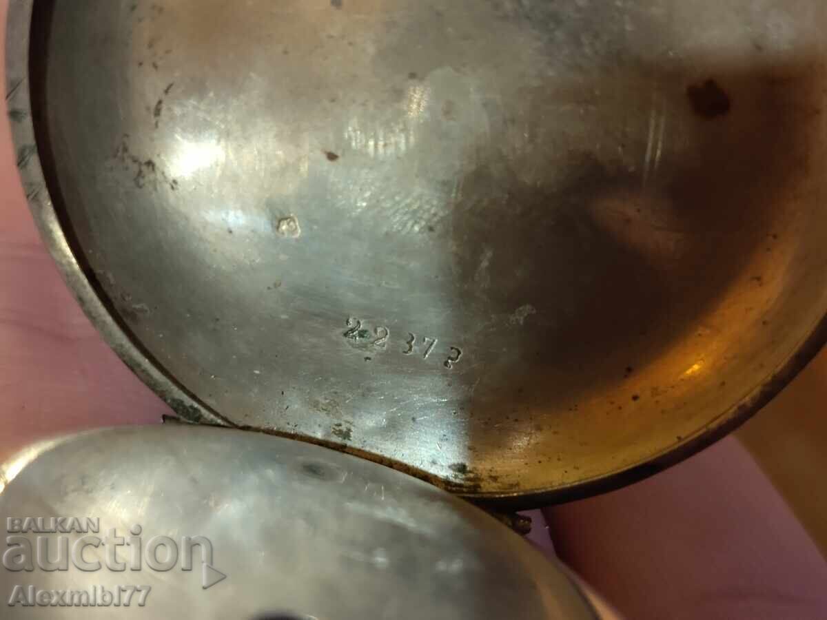 Ασημένιο ρολόι τσέπης - Λειτουργεί - 6