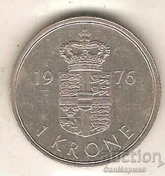 +Danemarca 1 coroană 1976